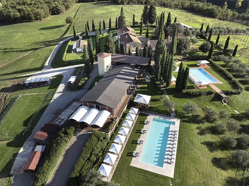 foto aerea drone Borgo Iesolana